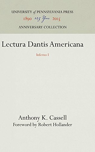 Lectura Dantis Americana  Inferno I [Hardcover]