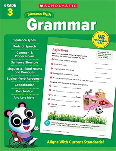 Scholastic Success with Grammar Grade 3 Workbook [Paperback]