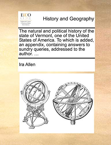 Natural and Political History of the State of Vermont, One of the United States  [Paperback]