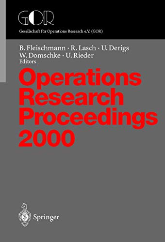Operations Research Proceedings Selected Papers of the Symposium on Operations  [Paperback]