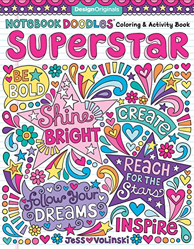 Notebook Doodles Superstar Coloring &amp Activity Book [Paperback]