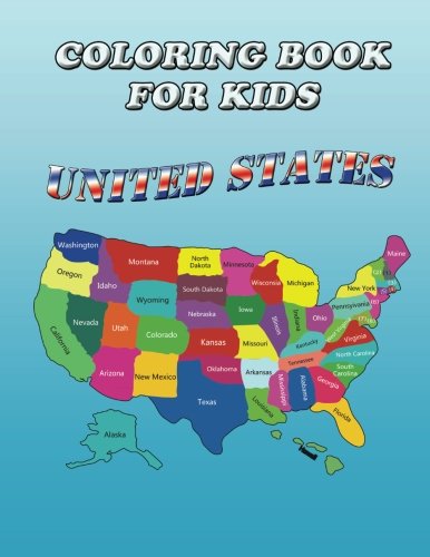 Coloring Book For Kids United States [Paperback]