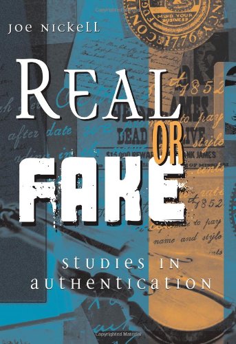 Real Or Fake Studies In Authentication [Hardcover]