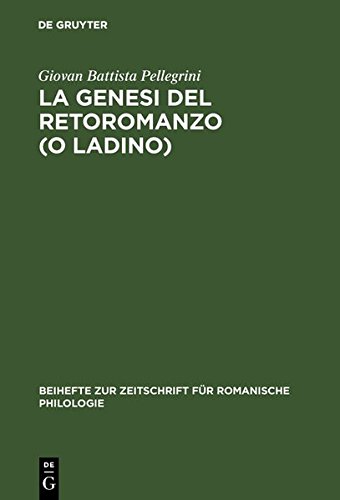 Genesi Del Retoromanzo, o, Ladino [Hardcover]