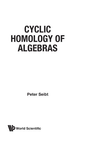 Cyclic Homology Of Algebras [Paperback]