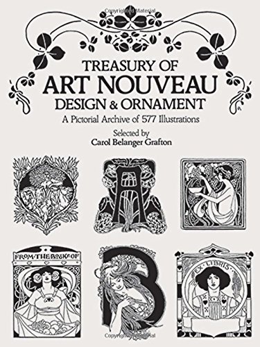 Treasury of Art Nouveau Design & Ornament [Paperback]