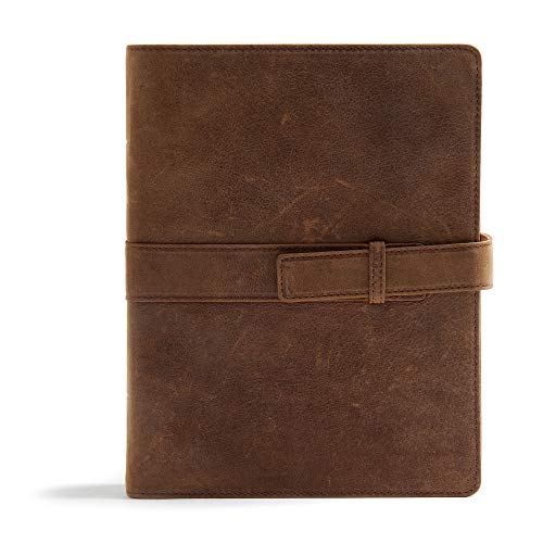 CSB Legacy Notetaking Bible, Tan Genuine Leather with Strap [Unknown]