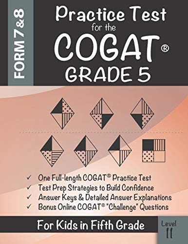 Practice Test for the COGAT Grade 5 Level 11  CogAT Test Prep Grade 5 Cognitiv [Paperback]