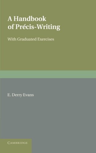 A Handbook of Prcis-Writing [Paperback]