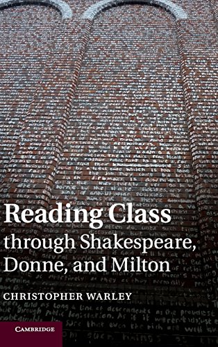 Reading Class through Shakespeare, Donne, and Milton [Hardcover]
