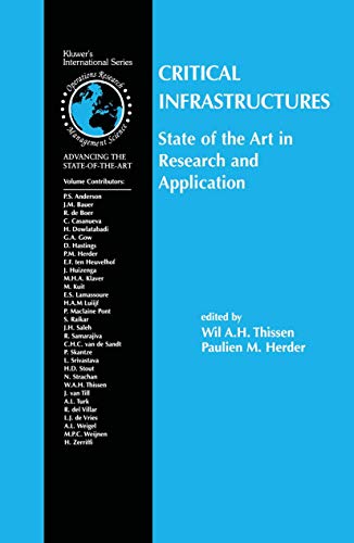 Critical Infrastructures State of the Art in Research and Application [Hardcover]