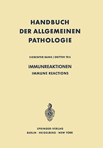 Immunreaktionen / Immune Reactions [Paperback]