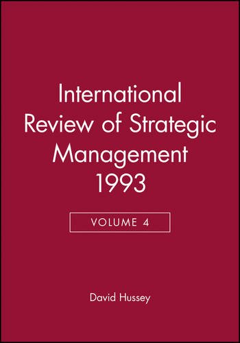 International Review of Strategic Management 1993, Volume 4 [Hardcover]