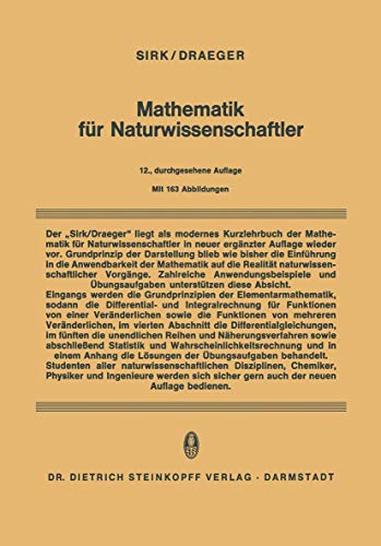 Mathematik fr Naturwissenschaftler [Paperback]