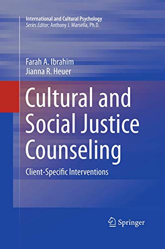Cultural and Social Justice Counseling Client-Specific Interventions [Paperback]