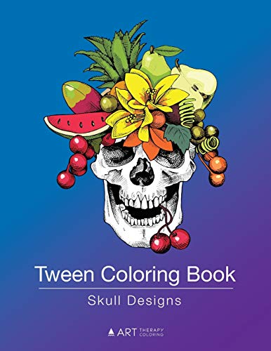 Tween Coloring Book Skull Designs [Paperback]