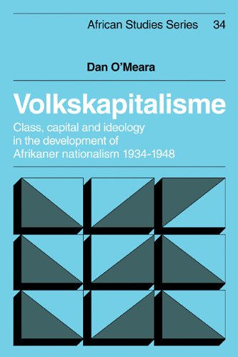 Volkskapitalisme Class, Capital and Ideology in the Development of Afrikaner Na [Paperback]