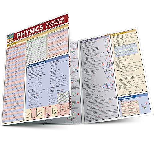 Physics Equations &amp Answers [Fold-out book or cha]