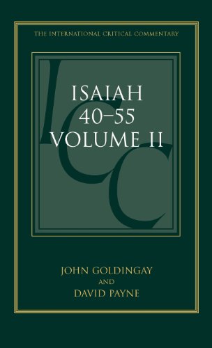 Isaiah 40-55 Vol 2 A Critical and Exegetical Commentary [Hardcover]