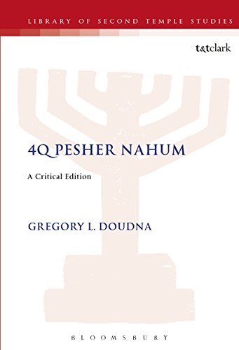 4Q Pesher Nahum A Critical Edition [Hardcover]