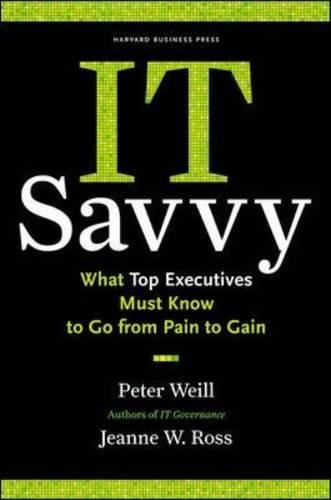 It Savvy What Top Executives Must Know To Go From Pain To Gain [Hardcover]