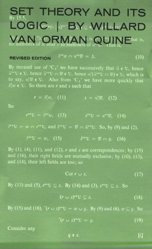 Set Theory And Its Logic, Revised Edition [Paperback]
