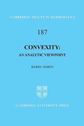 Convexity An Analytic Viewpoint [Hardcover]