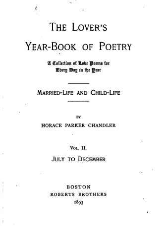 The Lover's Year-Book Of Poetry - Vol. Ii [Paperback]
