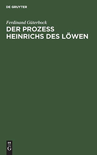 Proze Heinrichs des Lwen  Kritische Untersuchungen [Hardcover]