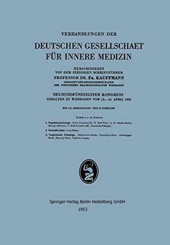 Neunundfnfzigster Kongress Gehalten zu Wiesbaden vom 13.16. April 1953 [Paperback]