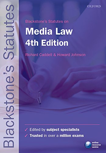 Blackstone&aposs Statutes on Media Law [Paperback]