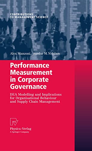 Performance Measurement in Corporate Governance DEA Modelling and Implications  [Paperback]