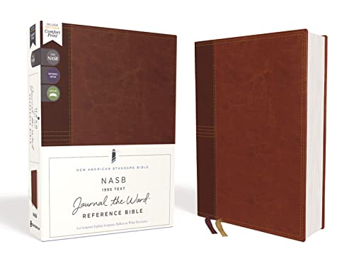 NASB, Journal the Word Reference Bible, Leathersoft over Board, Brown, Red Lette [Hardcover]