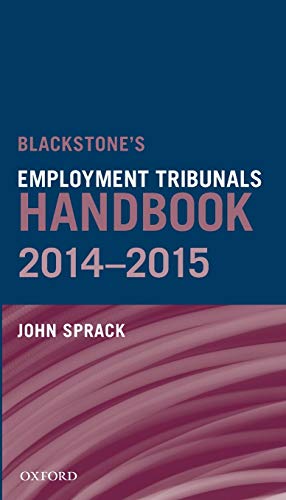 Blackstone's Employment Tribunals Handbook 2014-15 [Paperback]