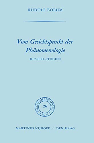 Vom Gesichtspunkt der Phnomenologie [Paperback]