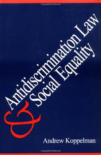 Antidiscrimination Law and Social Equality [Paperback]