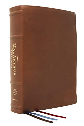 NASB, MacArthur Study Bible, 2nd Edition, Premium Goatskin Leather, Brown, Premi [Leather / fine bindi]