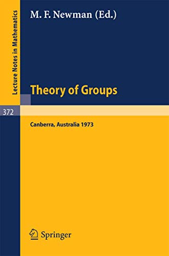 Proceedings of the Second International Conference on the Theory of Groups Aust [Paperback]