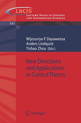 New Directions and Applications in Control Theory [Paperback]