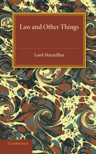 Law and Other Things [Paperback]