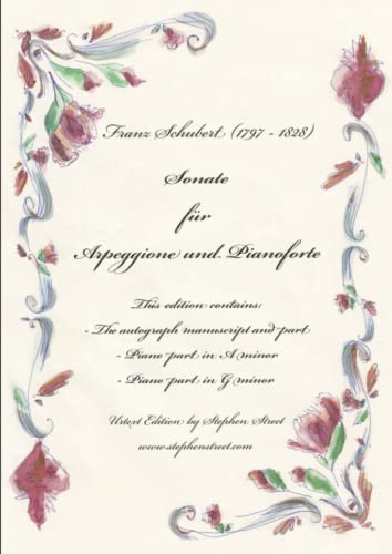 Sonate Fu&776R Arpeggione Und Pianoforte - Piano Part [Paperback]