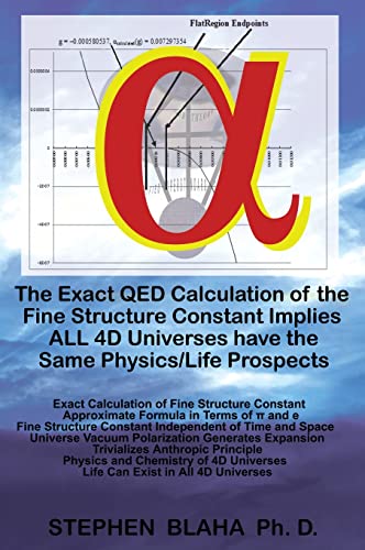 Exact QED Calculation of the Fine Structure Constant Implies ALL 4D Universes Ha [Hardcover]