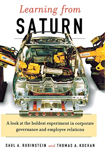 Learning From Saturn Possibilities For Corporate Governance And Employee Relati [Hardcover]