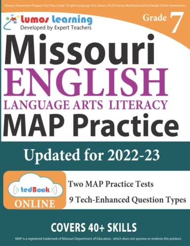 Missouri Assessment Program Test Prep Grade 7 English Language Arts Literacy (E [Paperback]