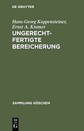 Ungerechtfertigte Bereicherung [Hardcover]