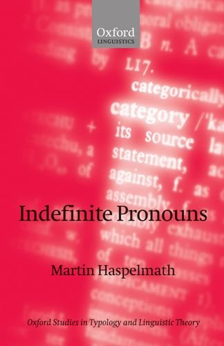 Indefinite Pronouns [Hardcover]