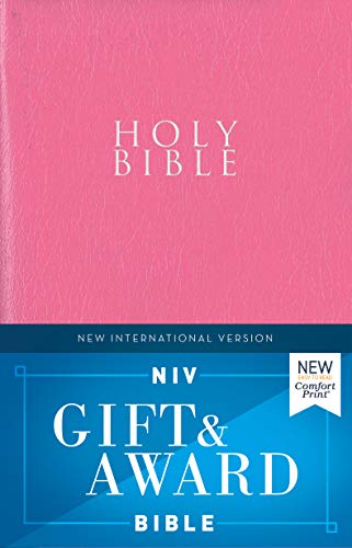NIV, Gift and Award Bible, Leather-Look, Pink, Red Letter, Comfort Print [Paperback]