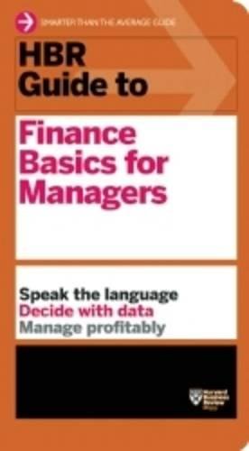 HBR Guide to Finance Basics for Managers [Paperback]