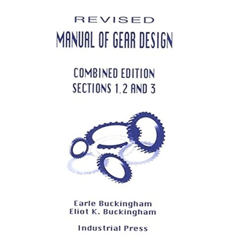 Manual of Gear Design [Paperback]