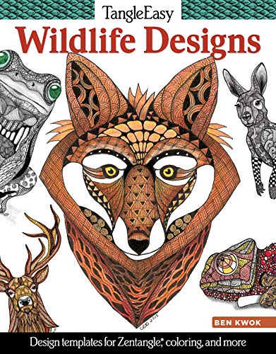 TangleEasy Wildlife Designs Design templates for Zentangle(R), coloring, and mo [Paperback]